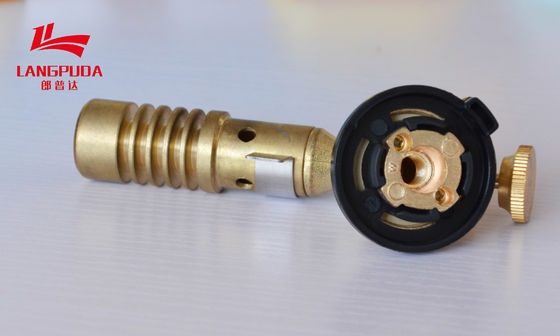 Mosiężny plastikowy 11,5 cm elektryczny pistolet płomieniowy, kulinarna pochodnia na butan do grilla