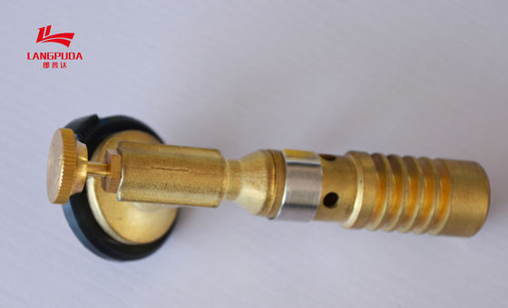 Mosiężny plastikowy 11,5 cm elektryczny pistolet płomieniowy, kulinarna pochodnia na butan do grilla