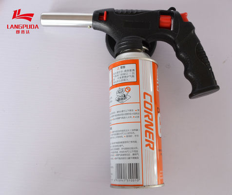 Przenośny pistolet płomieniowy z zapłonem metalowym, palnik do spawania gazem butanowym 22 cm